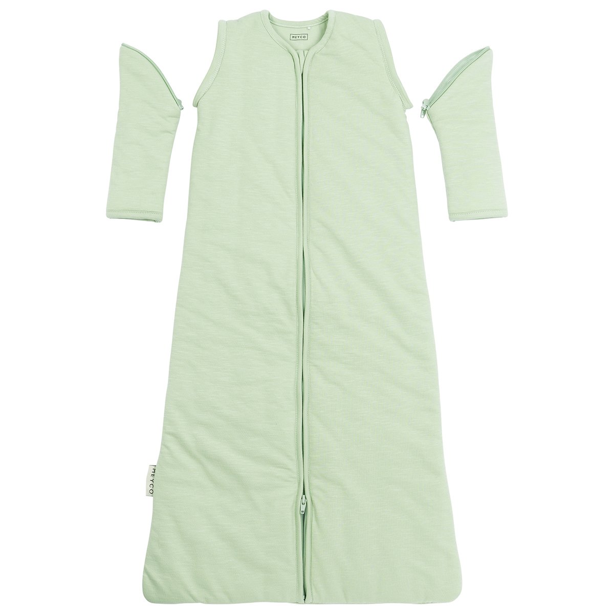 Imagen 3 de Saco de dormir desmontable con mangas 90cm Meyco - Verde claro Verde claro