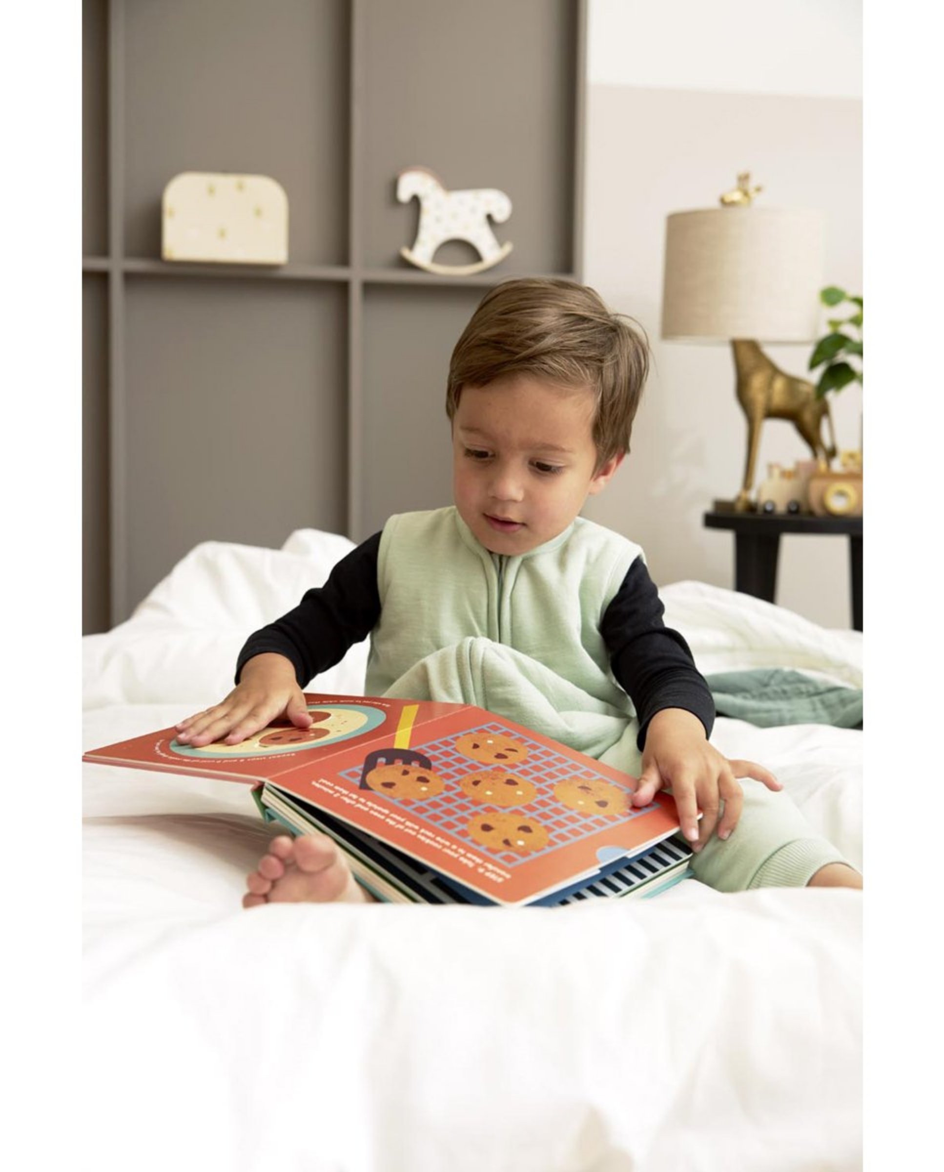 Pijama de bebé invierno punto sin mangas - Meyco - Verde claro Verde claro-3