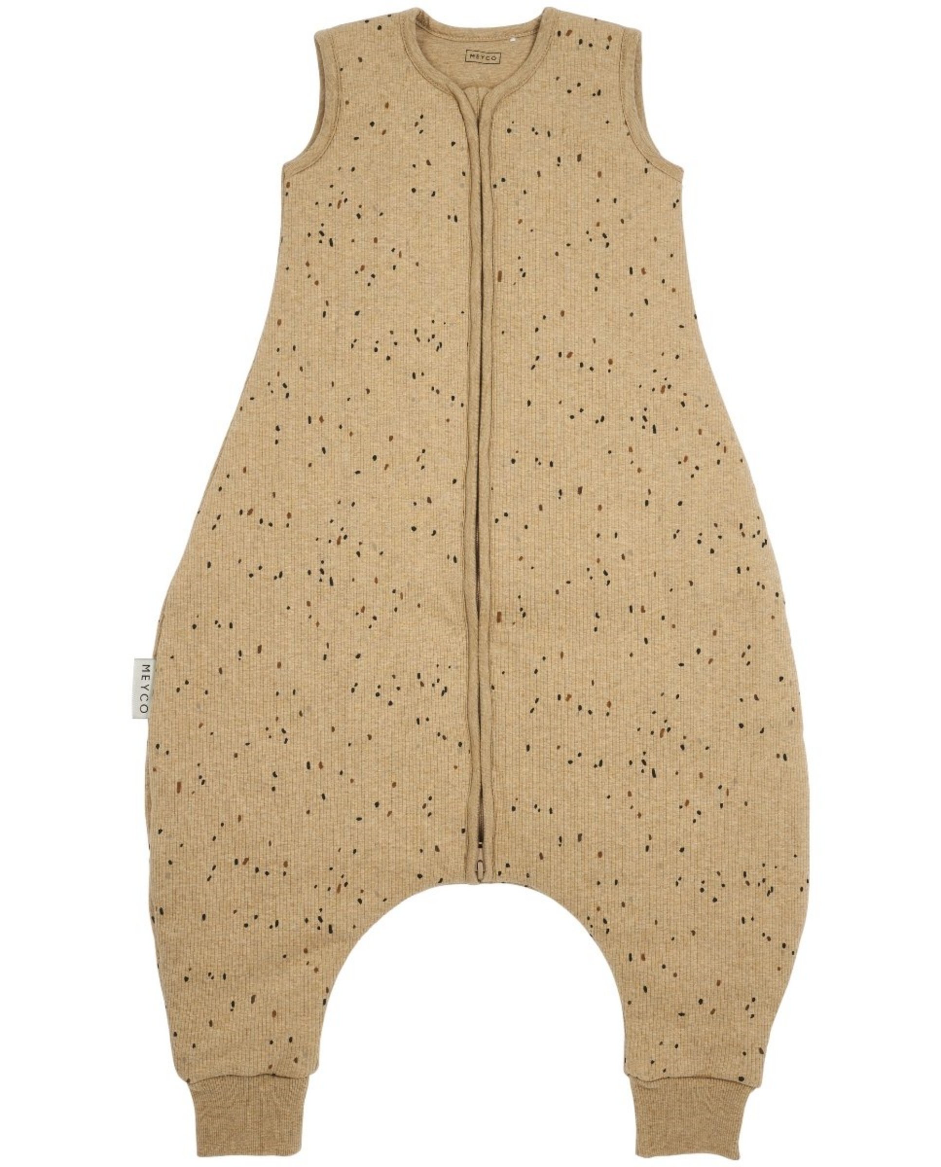 Imagen 1 de Pijama de bebé invierno canalé sin mangas - Meyco - Beige Beige