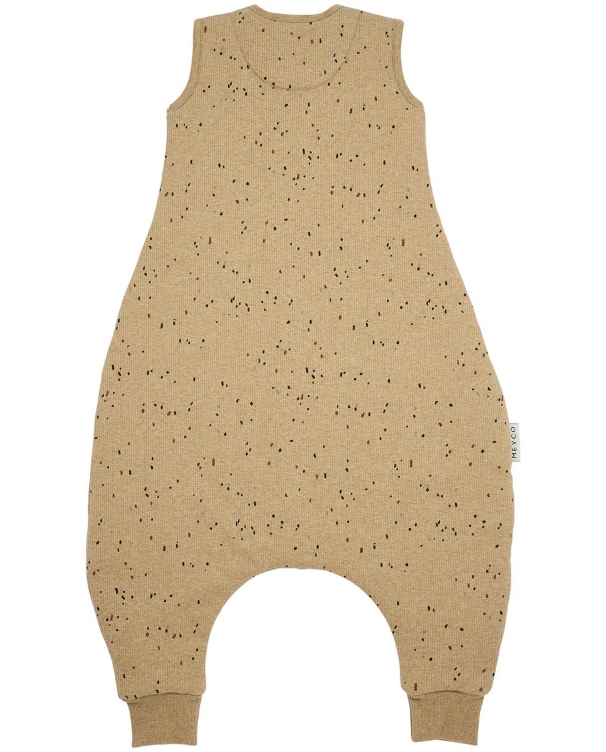 Imagen 2 de Pijama de bebé invierno canalé sin mangas - Meyco - Beige Beige