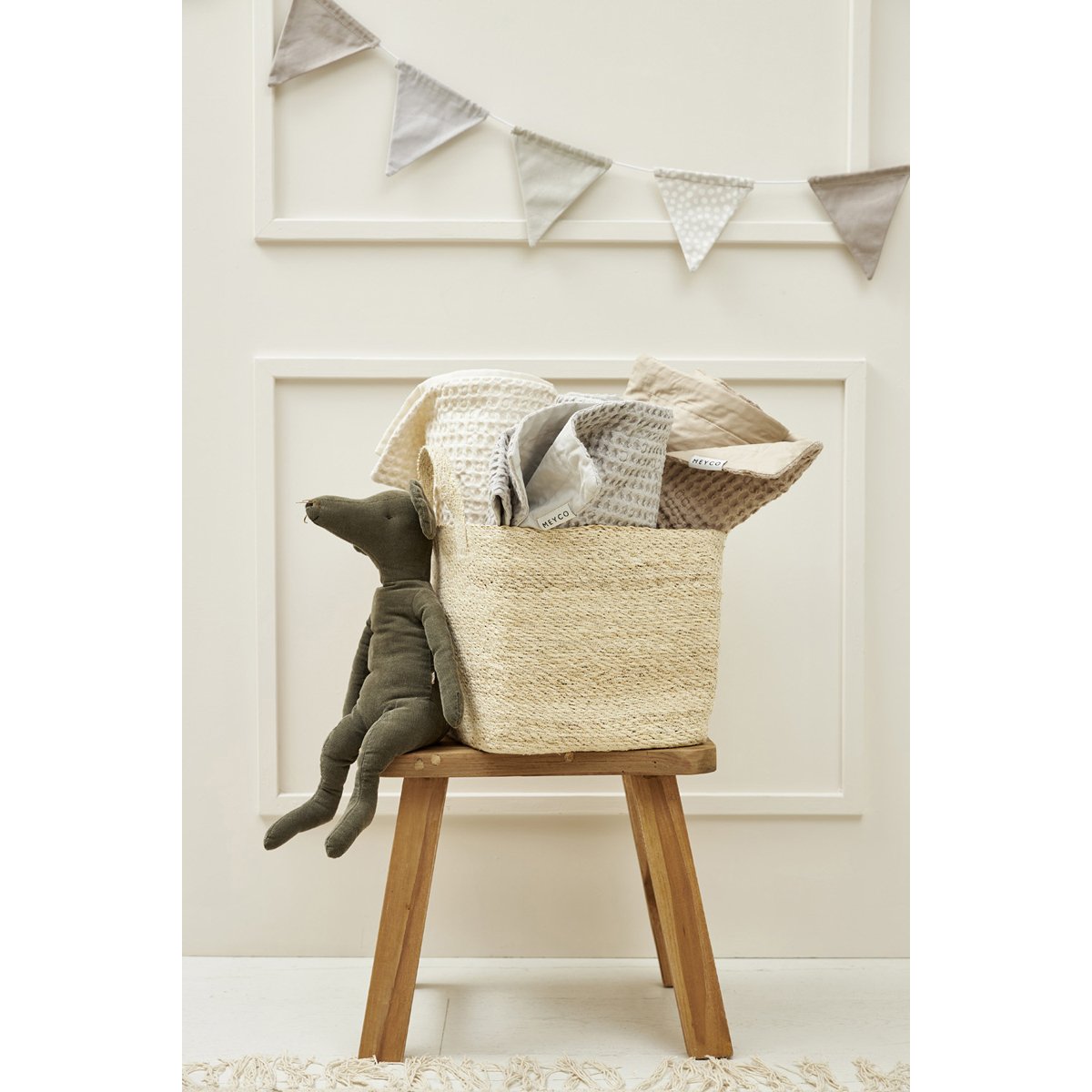 Manta minicuna gofrada 75x100 cm Meyco - Crema Crema-6