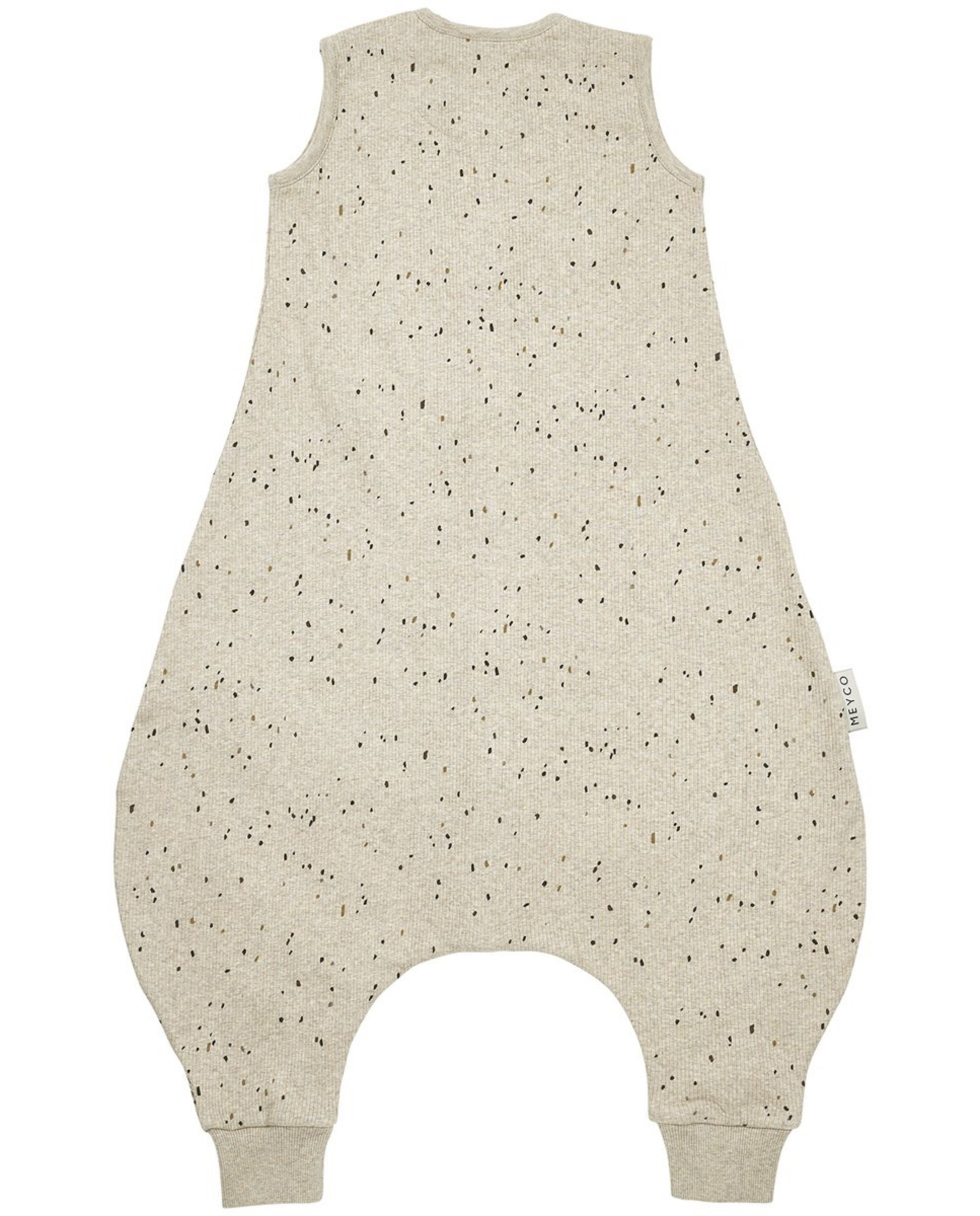 Pijama de bebé verano canalé sin mangas - Meyco - Crudo Crudo-2
