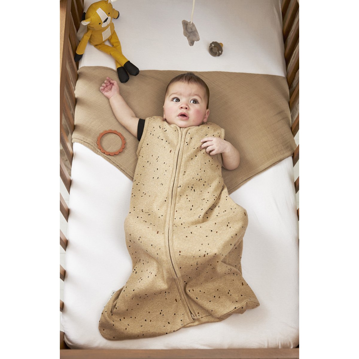 Saco de dormir sin mangas verano 90cm Meyco - Marrón Whiskey Marrón Whiskey-3