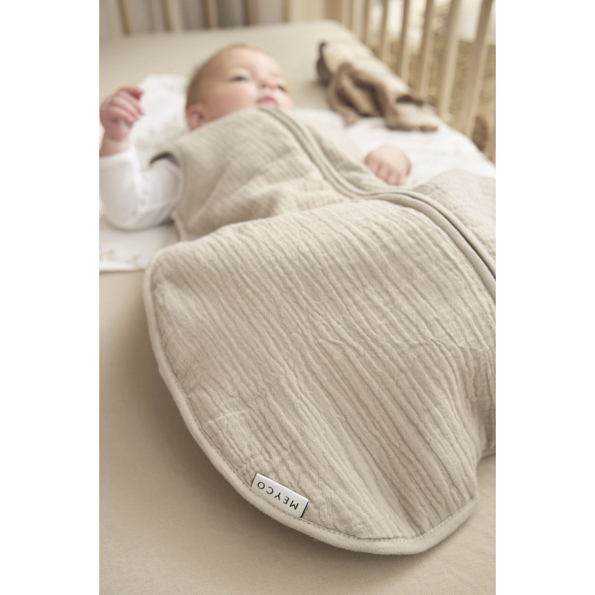 Saco de dormir sin mangas 70cm Meyco Marrón claro Marrón claro-5