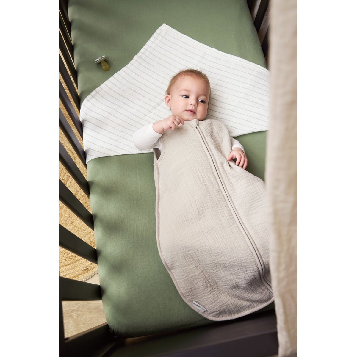 Saco de dormir sin mangas 90cm Meyco Gris claro-3