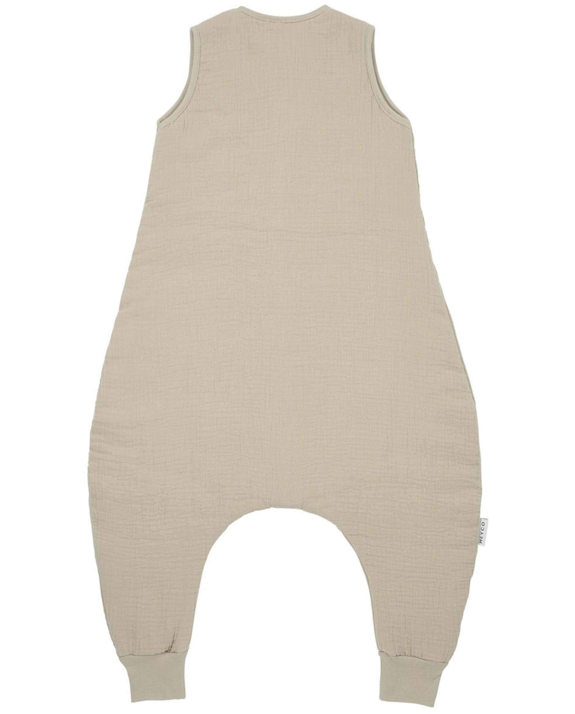 Pijama de bebé de muselina invierno prelavada sin mangas - Meyco - Beige Beige-2