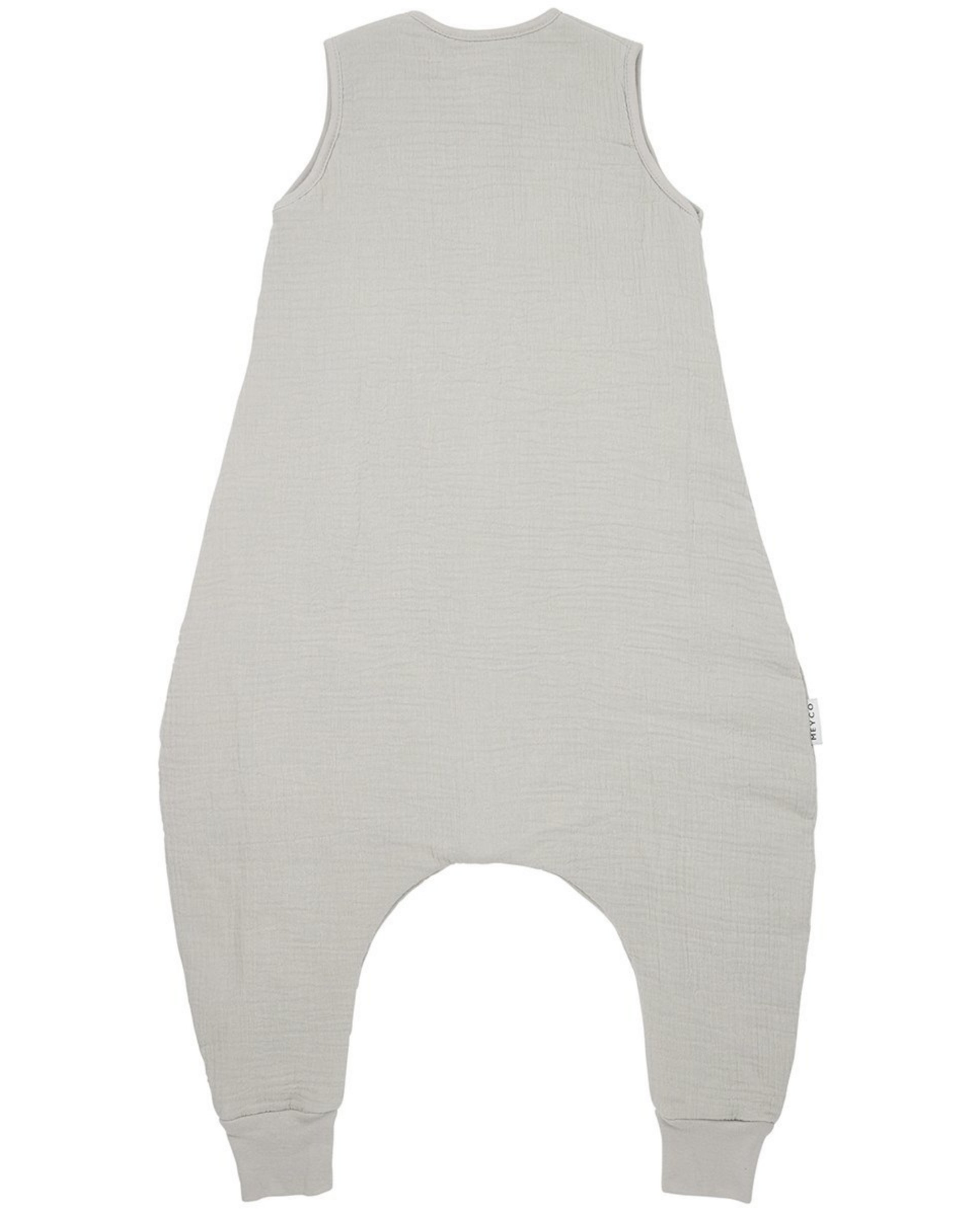 Pijama de bebé de muselina invierno prelavada sin mangas - Meyco - Gris claro Gris claro-2