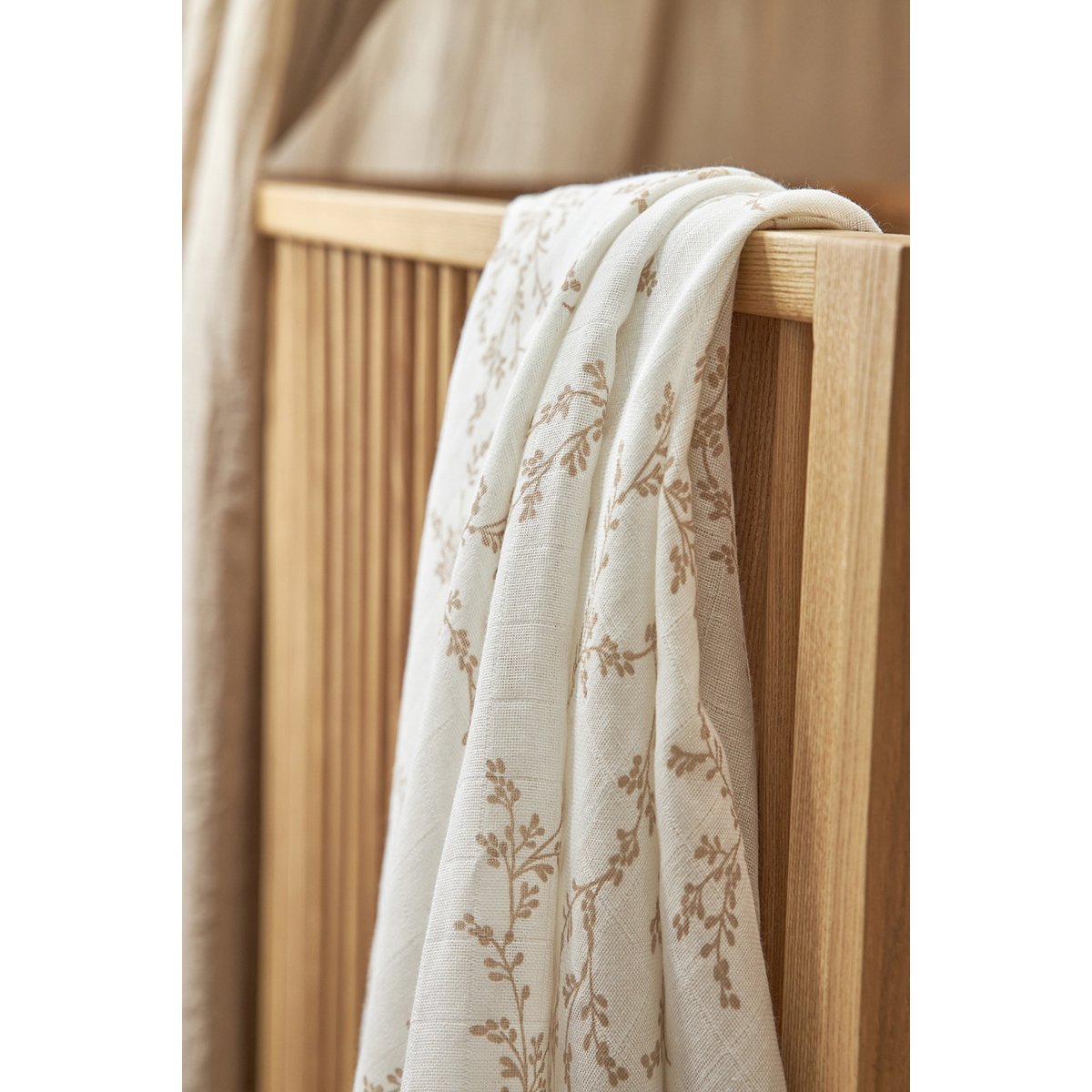 Pack de 2 muselinas estampadas Meyco 120x120 cm - Natural Natural-2