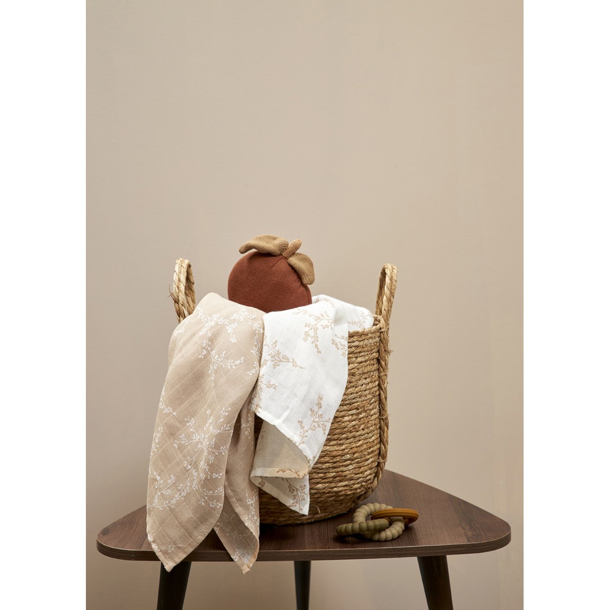 Pack de 2 muselinas estampadas Meyco 120x120 cm - Natural Natural-3