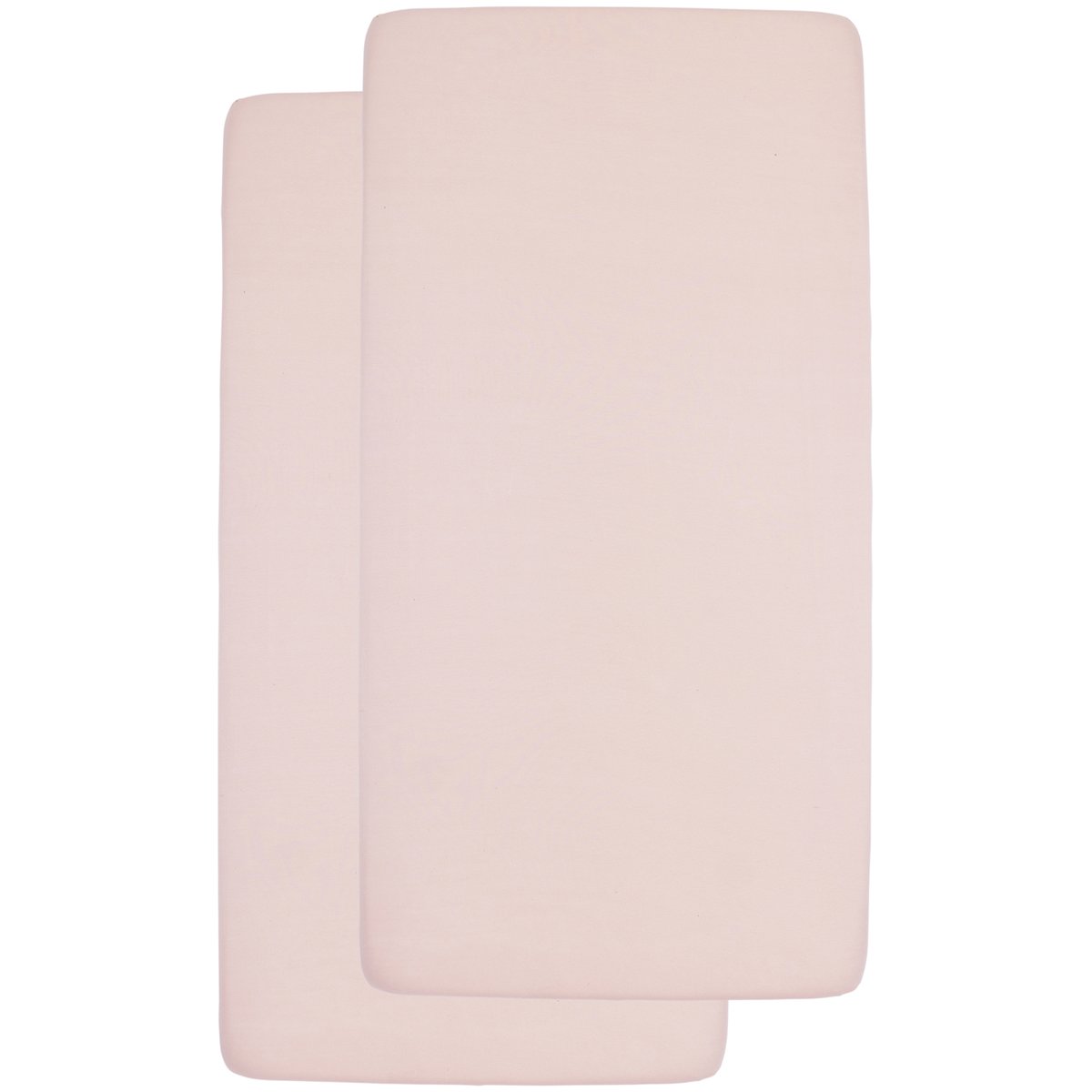 Juego sábanas bajeras ajustables cuna Meyco pack 2 60x120 cm - Rosa claro Rosa claro-2