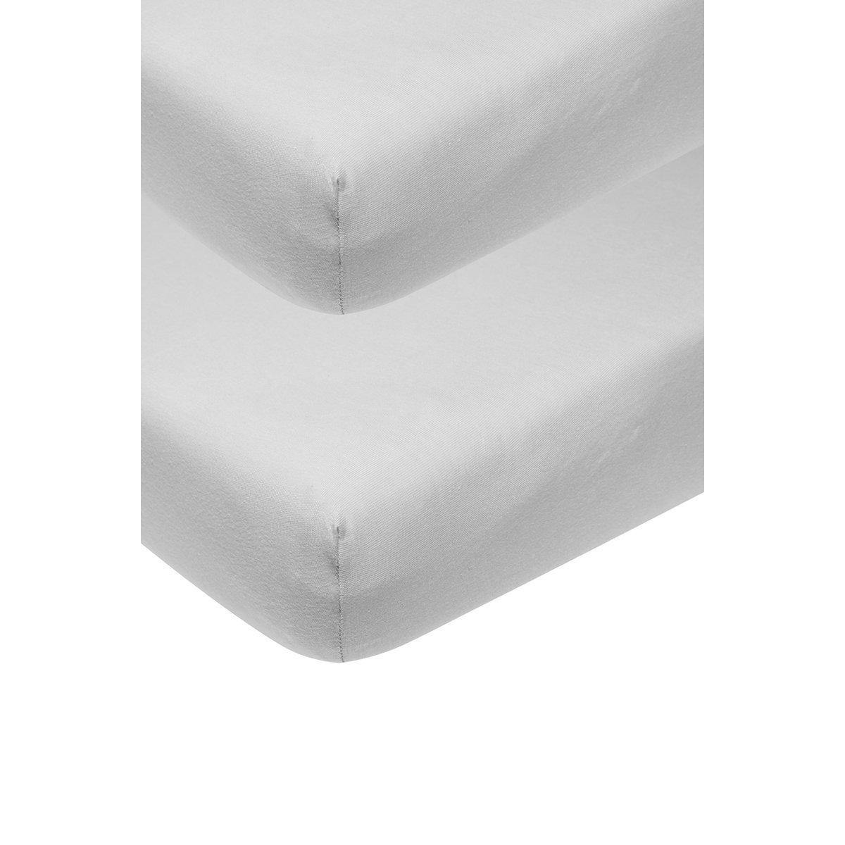 Meyco - Juego sábanas bajeras ajustables cuna Meyco pack 2 60x120 cm.