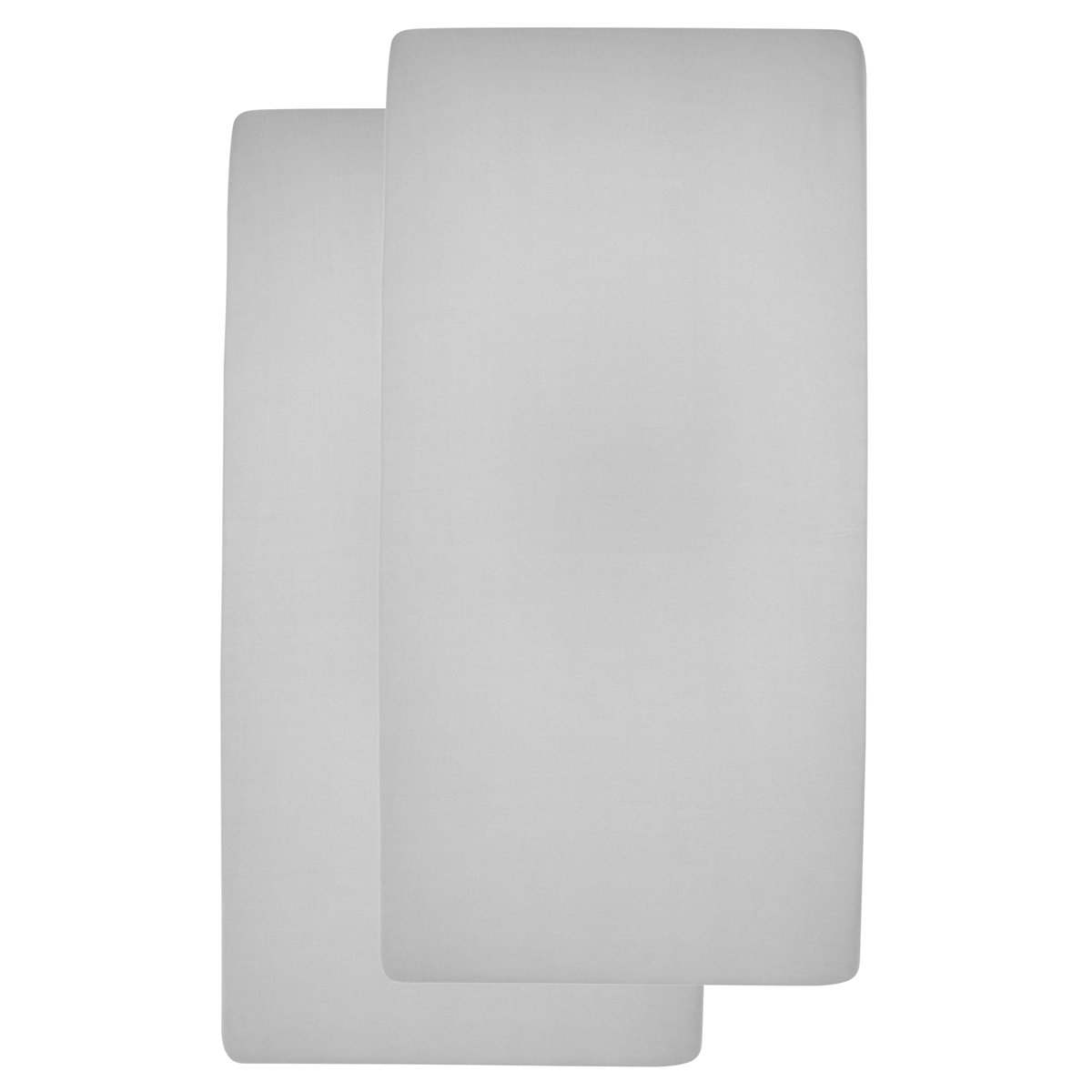 Juego sábanas bajeras ajustables cuna Meyco pack 2 60x120 cm - Gris claro Gris claro-2