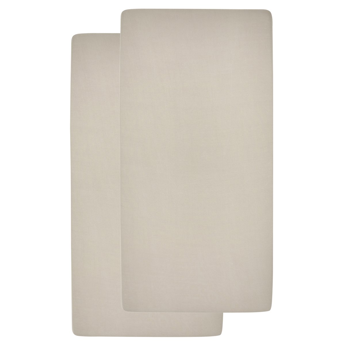 Juego sábanas bajeras ajustables cuna Meyco pack 2 60x120 cm - Natural Natural-2