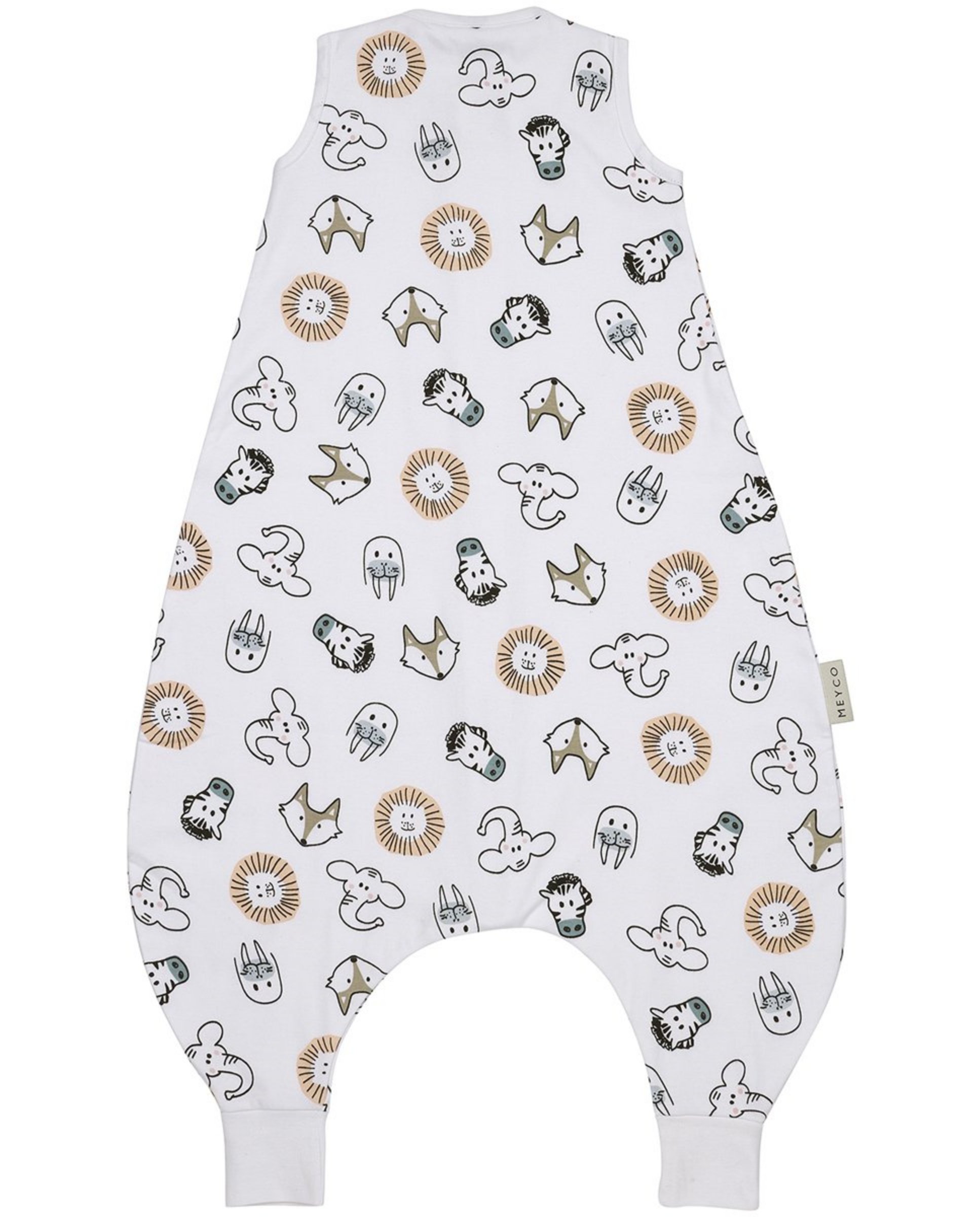 Pijama de bebé verano punto sin mangas - Meyco - Blanco Blanco-5