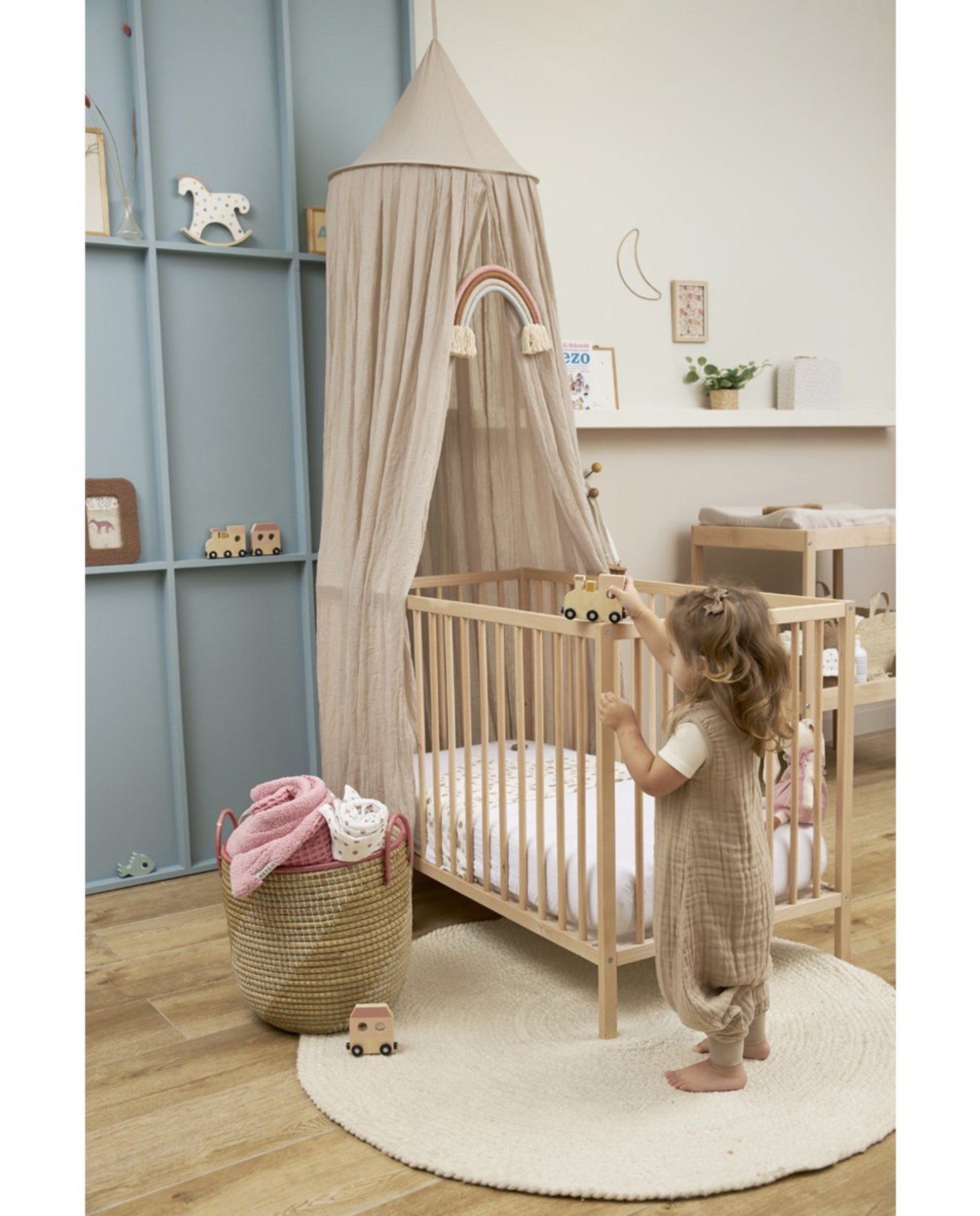 Pijama de bebé de muselina verano prelavada sin mangas - Meyco - Beige Beige-5
