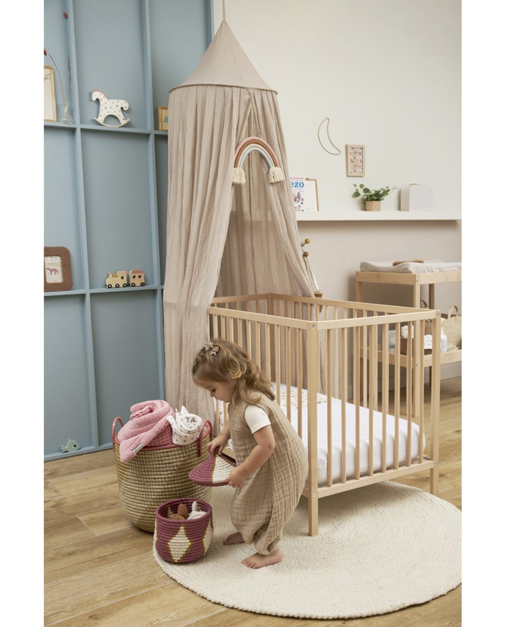 Pijama de bebé de muselina verano prelavada sin mangas - Meyco - Beige Beige-6