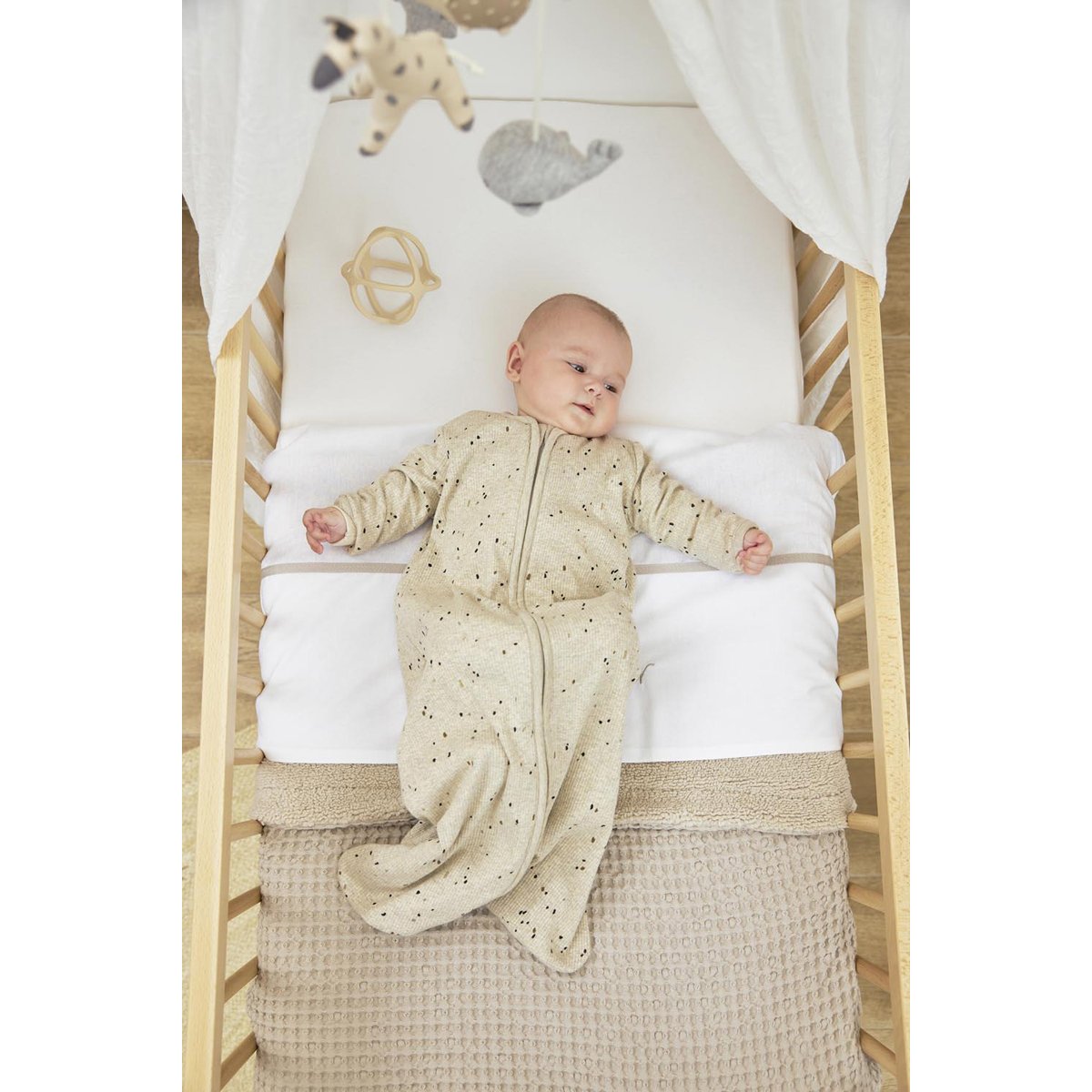 Saco de dormir con mangas 110cm Meyco - Natural Natural-4