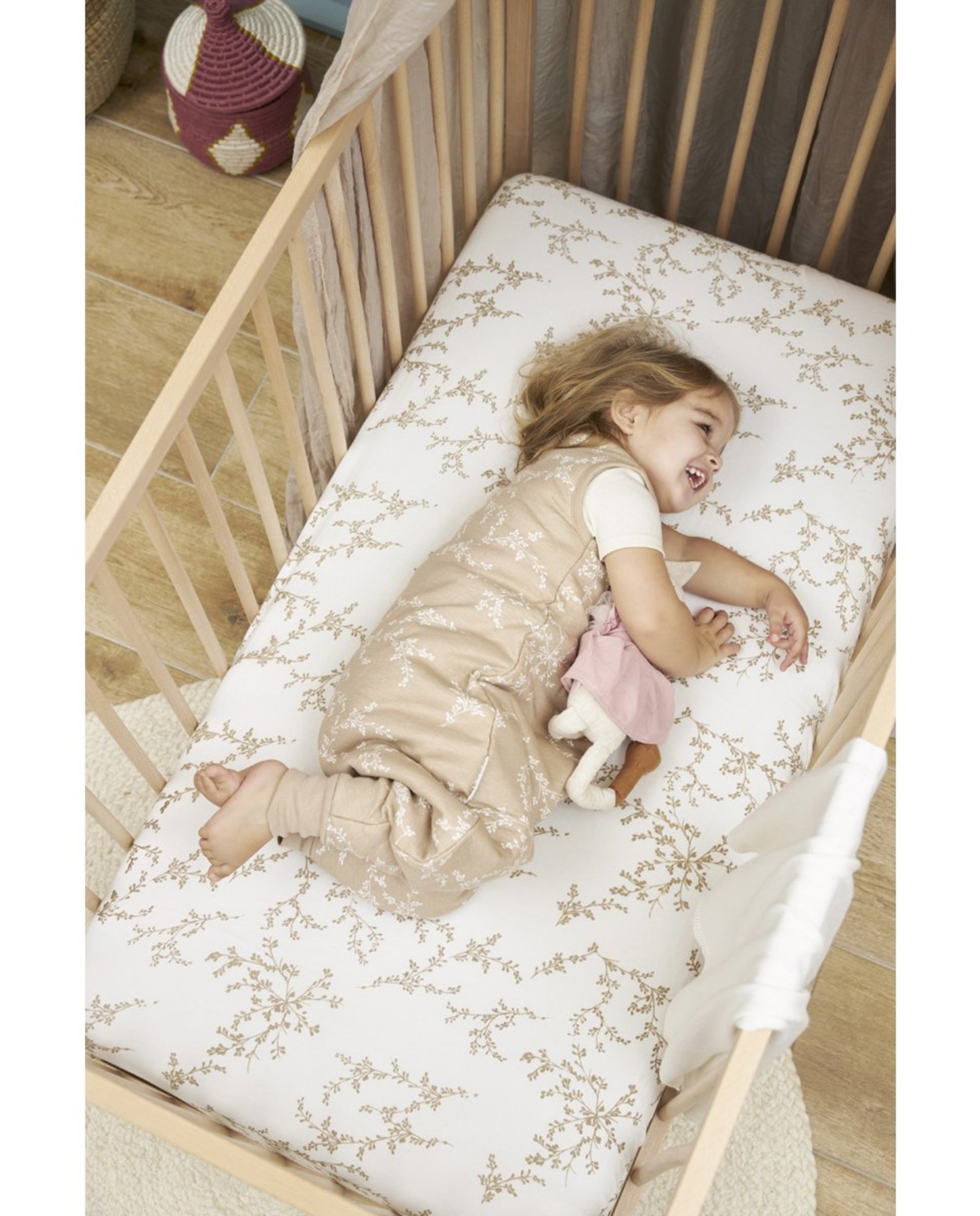 Pijama de bebé invierno punto sin mangas - Meyco - Beige Beige-3