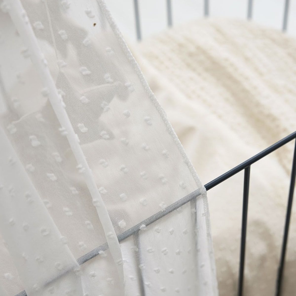 Dosel para minicuna 30x155 cm Meyco Blanco-5