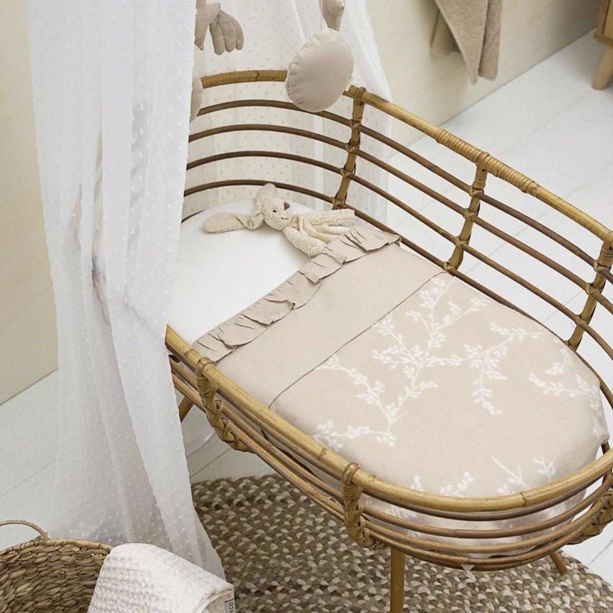 Dosel para minicuna 30x155 cm Meyco Blanco-6