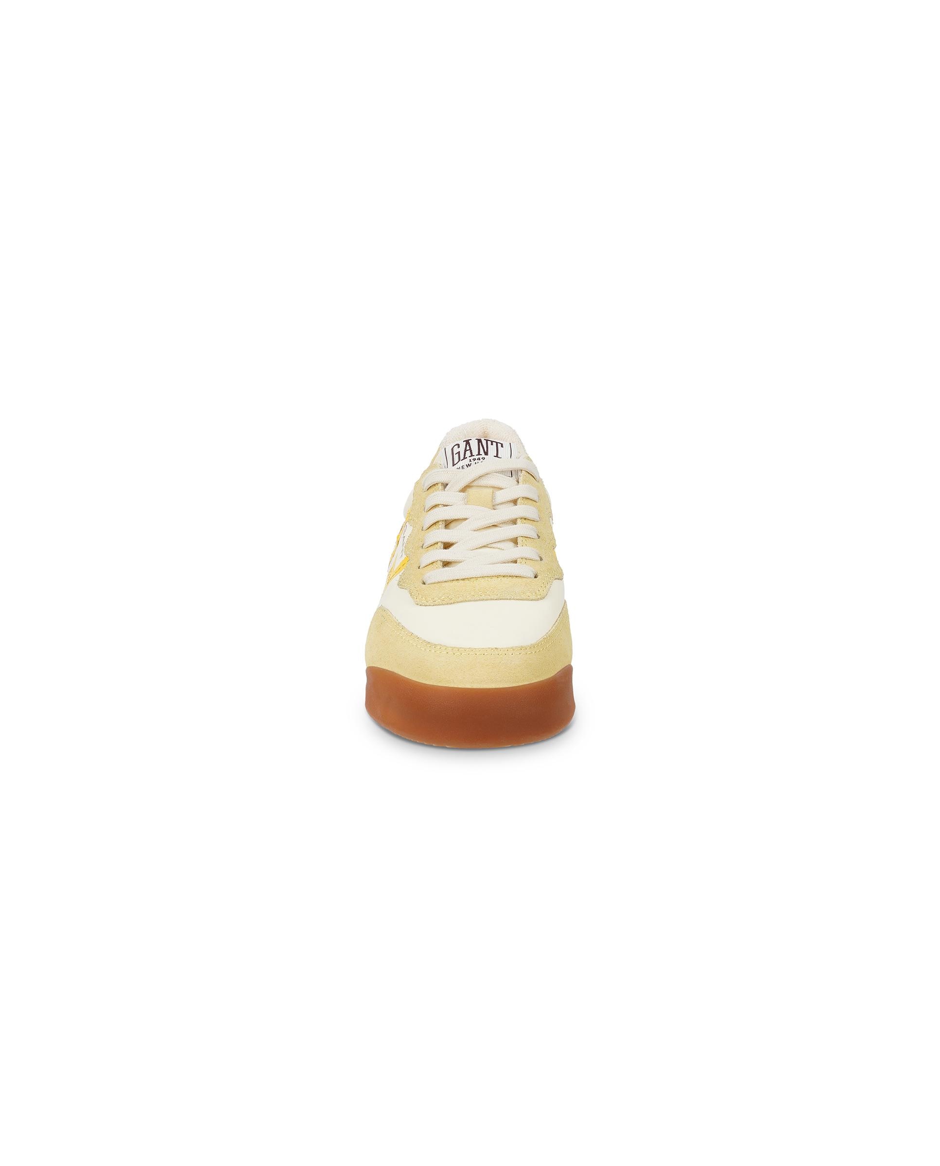 Zapatillas deportivas de mujer de piel con cordones - Gant - Amarillo Amarillo-3