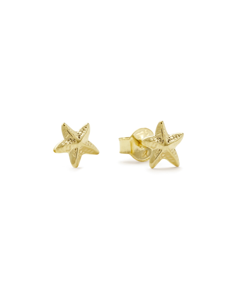 Imagen 0 de Pendientes infantil de plata de ley 925 Dorado
