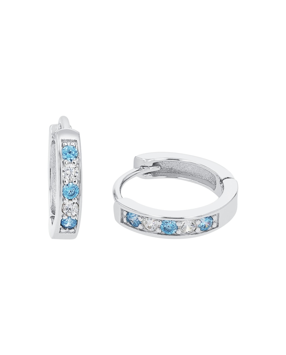 Pendiente Amor de plata 925 - Azul Azul-1