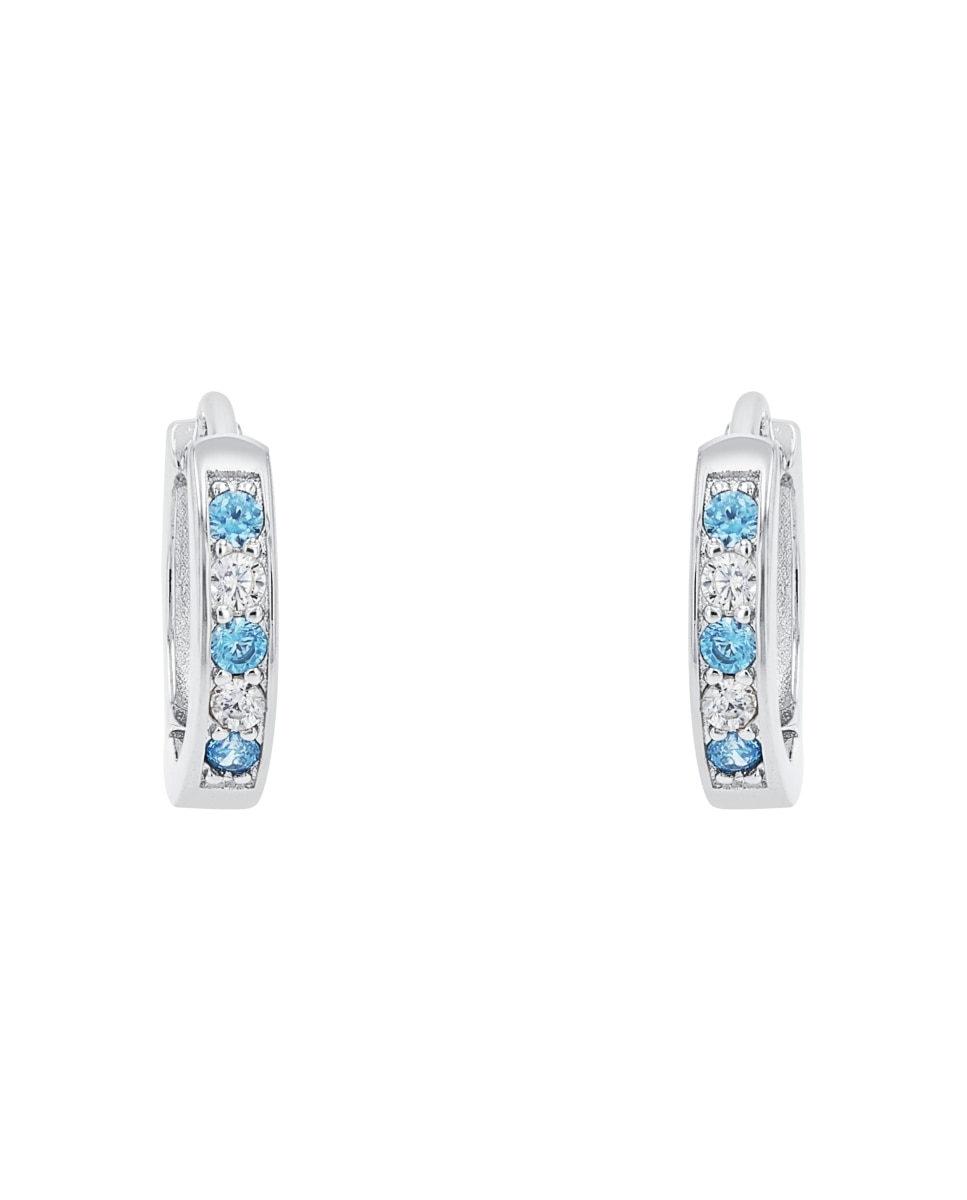 Pendiente Amor de plata 925 - Azul Azul-3