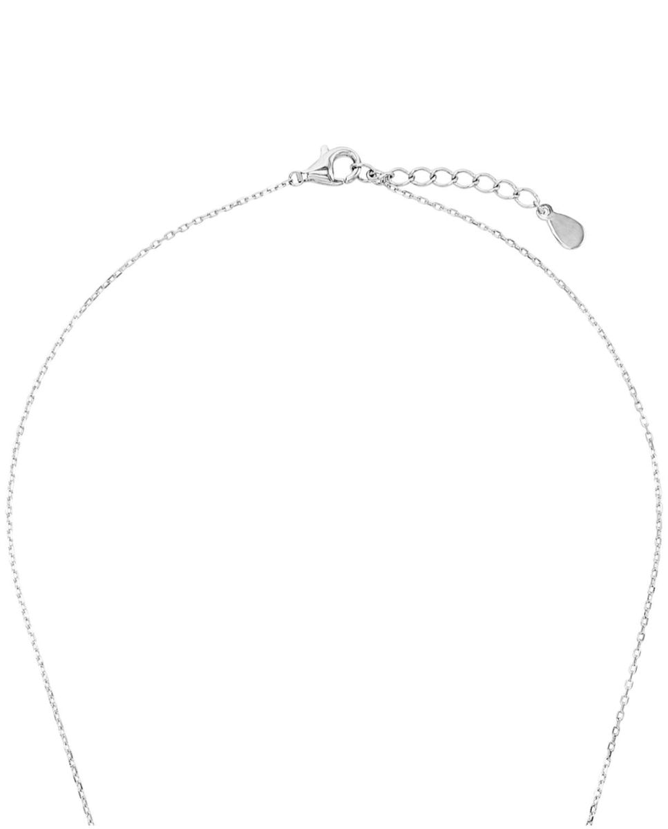 Imagen 4 de Cadena con colgante de plata de ley 925 y circonita sintética - Amor - Plata Plata