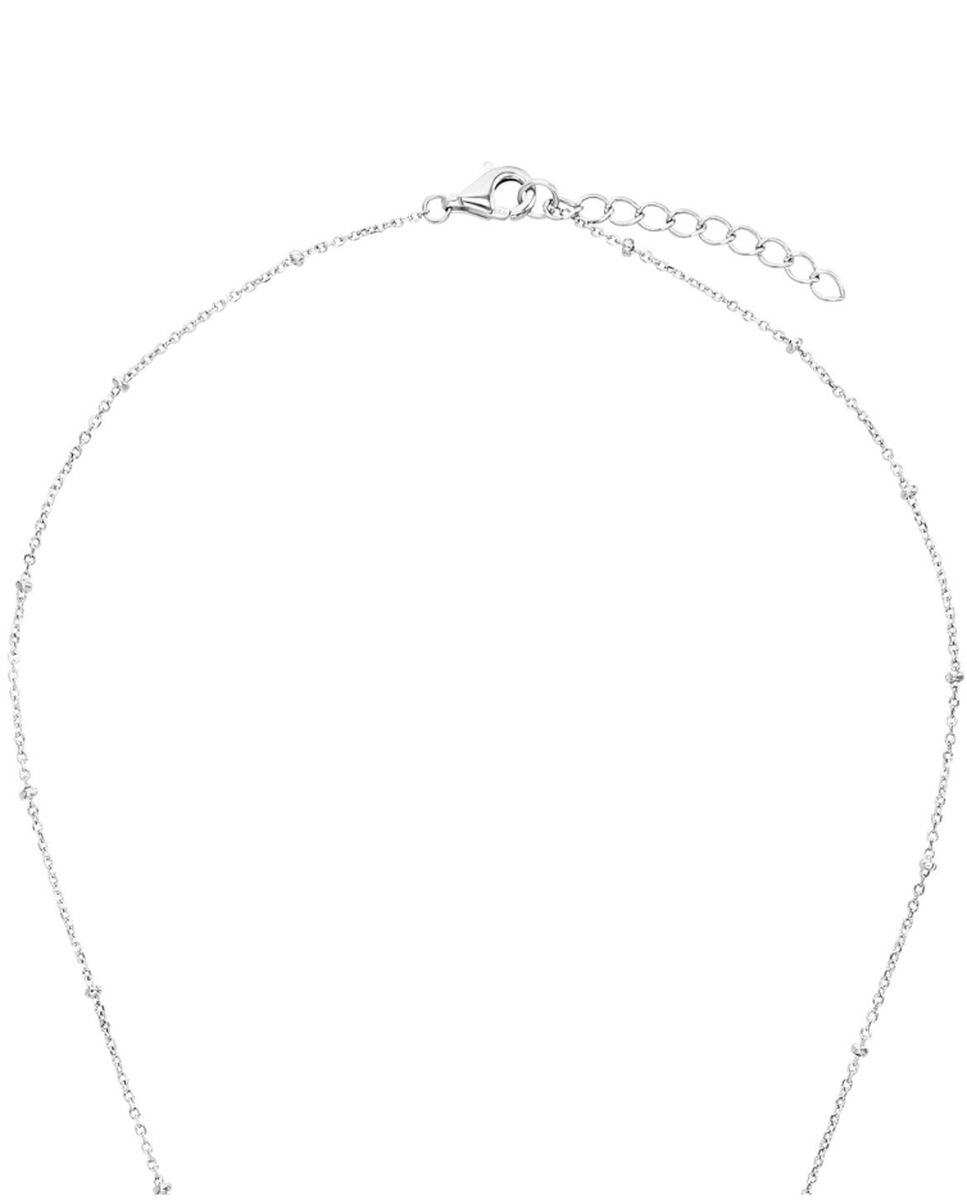 Cadena con colgante de de ley 925 y circonita sintética con corazón - Amor - Plata Plata-4
