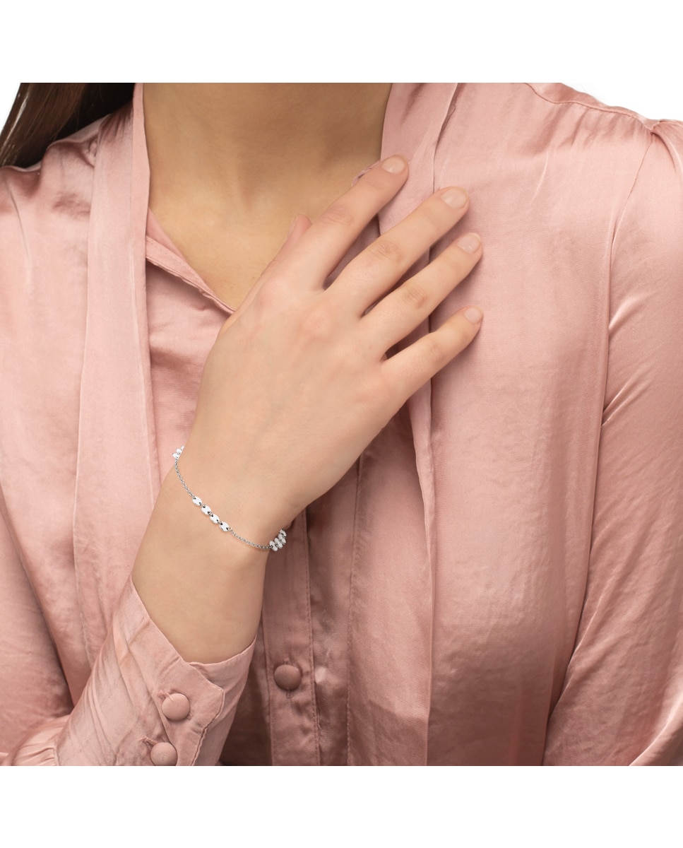 Imagen 5 de Pulsera de cadena de plata de ley 925 - Amor - Plata Plata