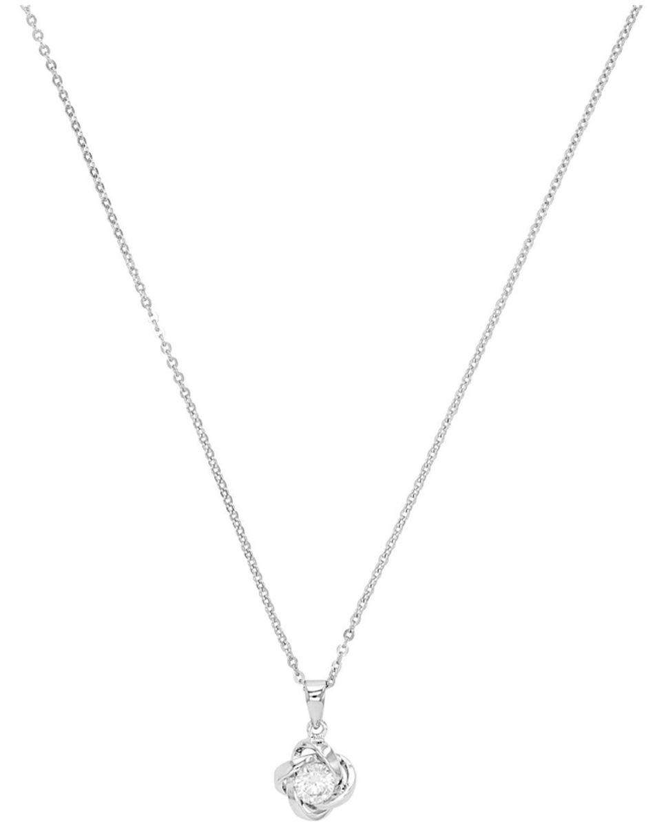 Collares de plata de ley 925 y circonita sintética Plata Amor Plata-2