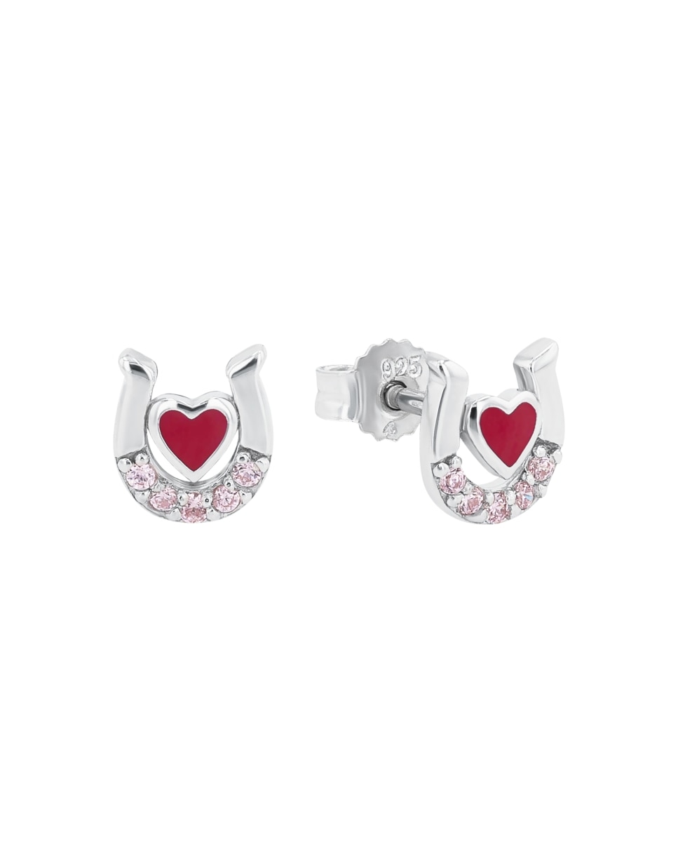 Pendiente Amor de plata 925 Herradura - Multicolor Multicolor-2