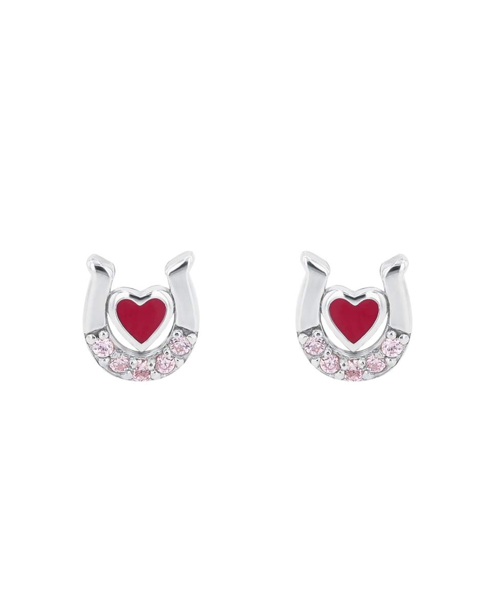 Pendiente Amor de plata 925 Herradura - Multicolor Multicolor-3