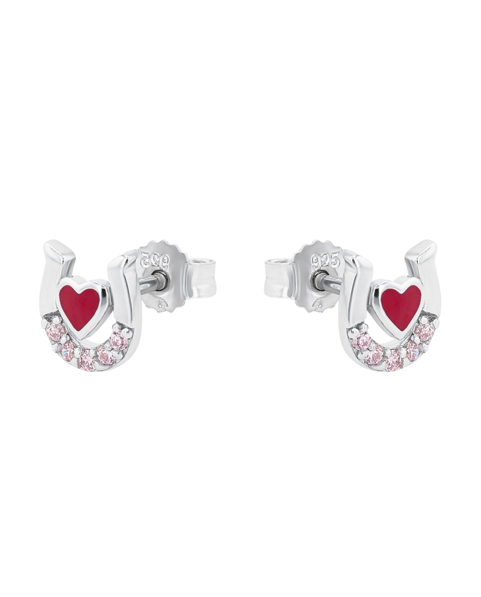 Pendiente Amor de plata 925 Herradura - Multicolor Multicolor-4