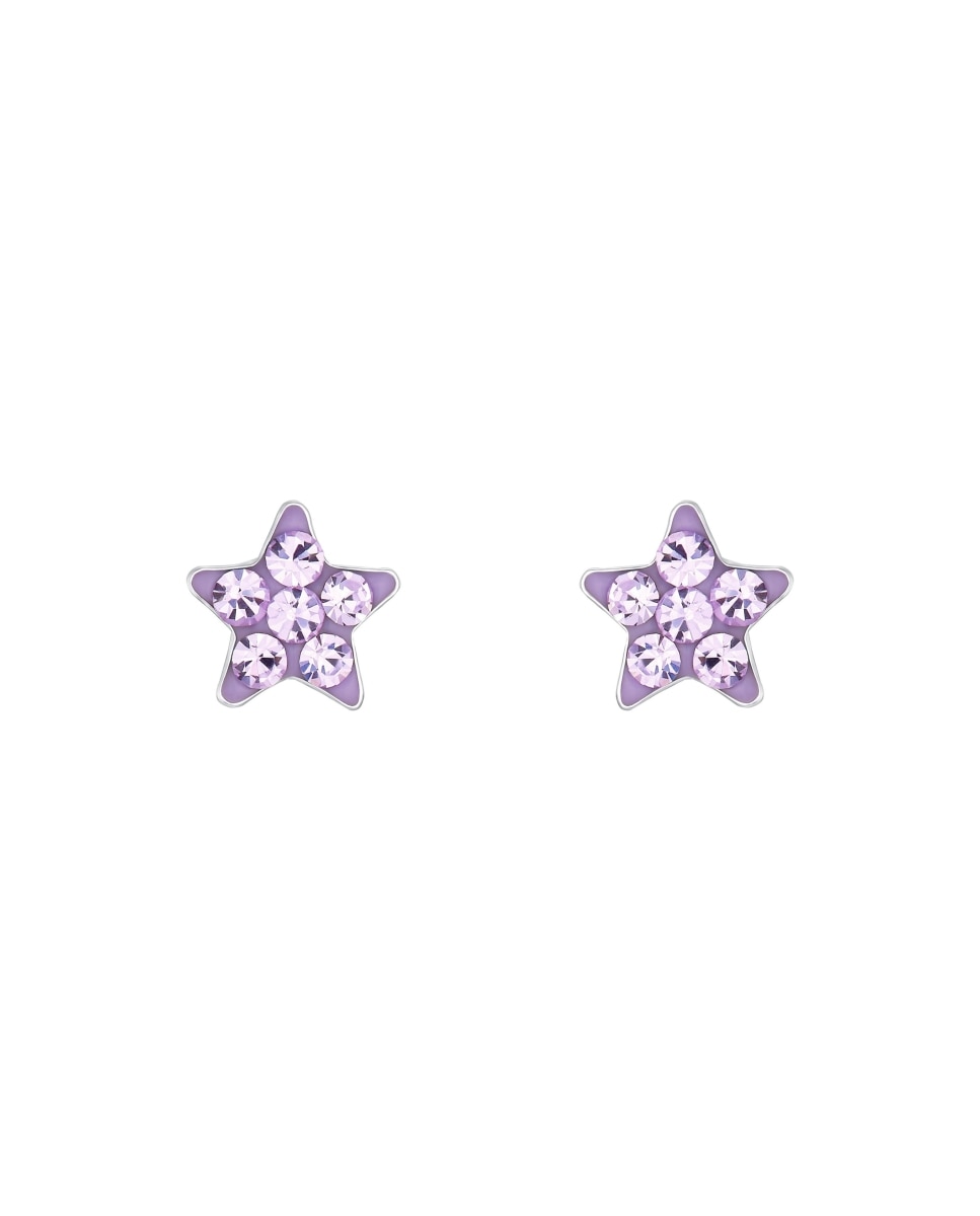 Pendiente Amor de plata 925 Estrella - Lila Lila-3