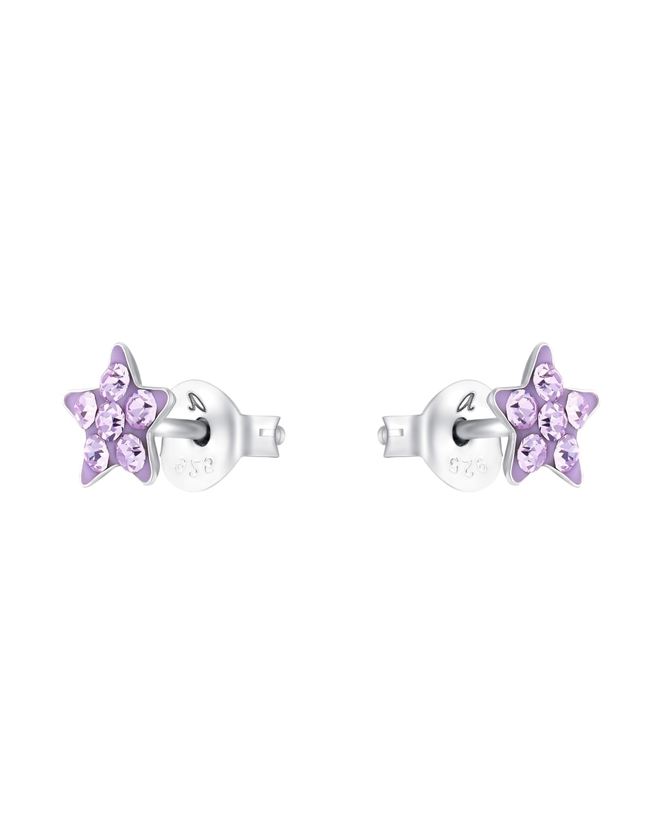 Pendiente Amor de plata 925 Estrella - Lila Lila-4