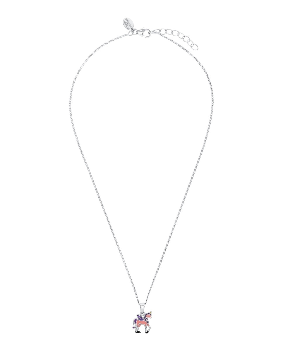 Imagen 3 de Collar para niñas, plata de ley 925 | unicornio - Lily Princesa - Plata Plata
