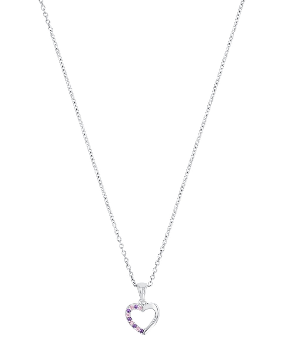 Imagen 0 de Collares con colgante para niñas, plata de ley 925 | corazón Plata