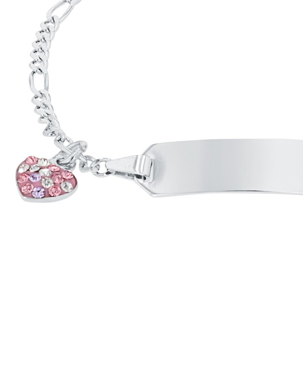 Pulseras identificativas para niñas, plata de ley 925 | corazón - Lily Princesa - Plata Plata-3