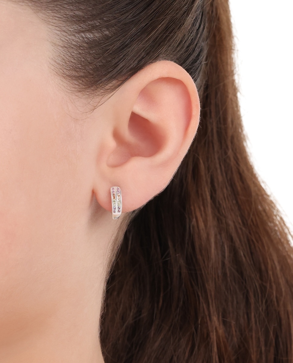 Imagen 4 de Aro para niñas, plata de ley 925 - Lily Princesa - Plata Plata