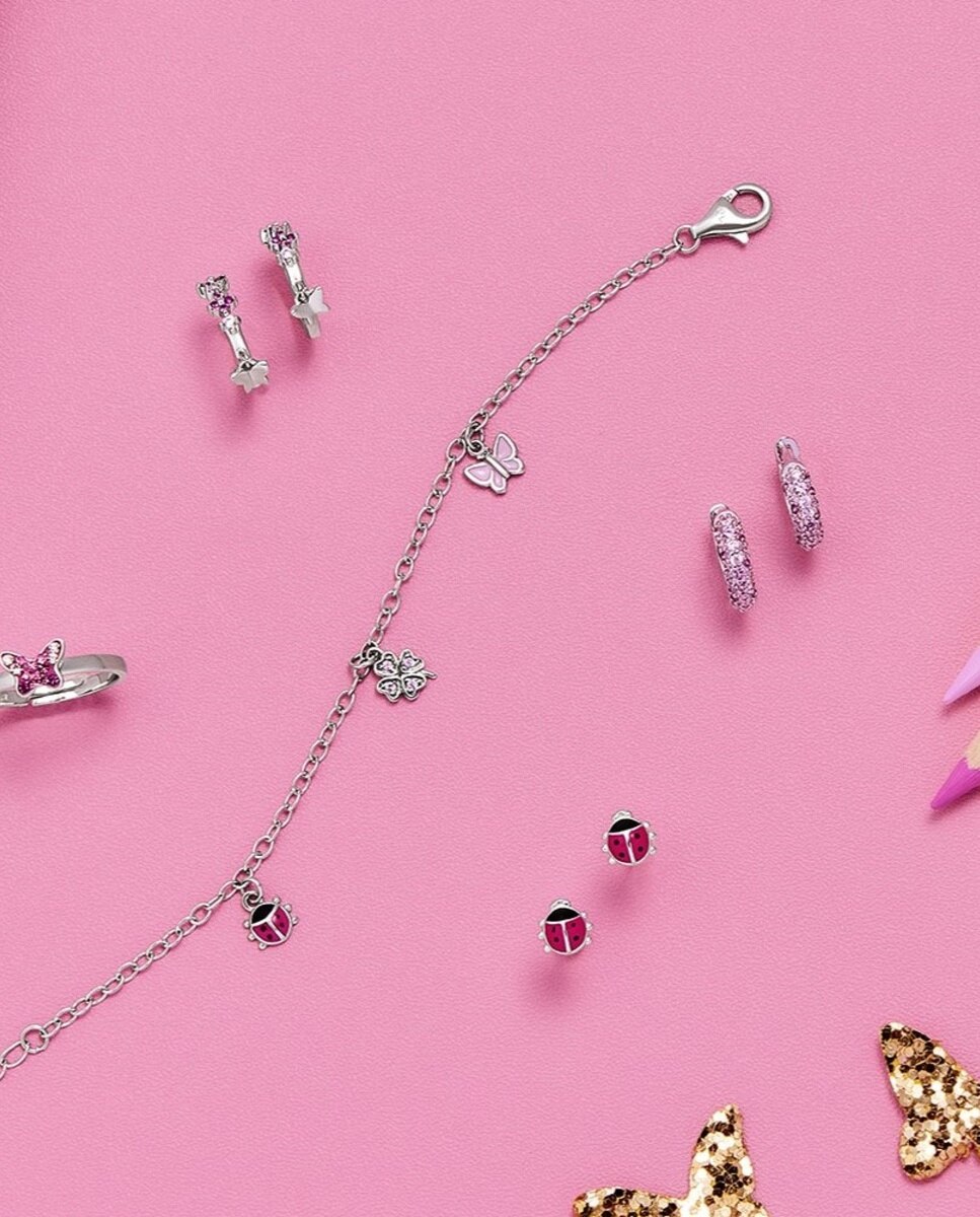 Aro para niñas, de ley 925 | mariposa - Lily Princesa - Plata Plata-7