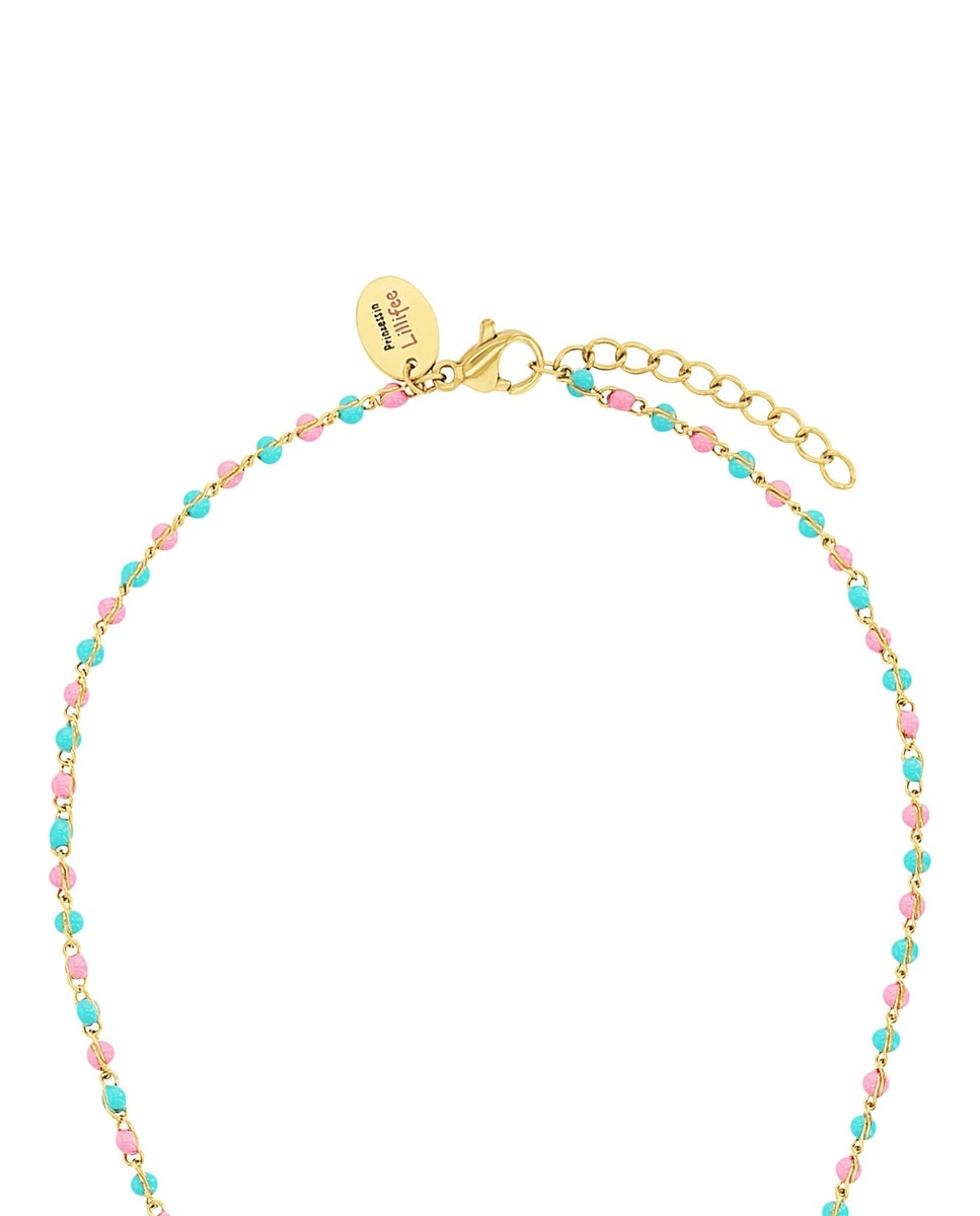 Collares con colgante para niñas, acero inoxidable | corazón - Lily Princesa - Oro Oro-5