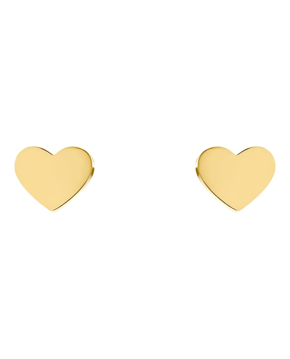 Pendiente de botón para niñas, acero inoxidable | corazón - Lily Princesa - Oro Oro-3