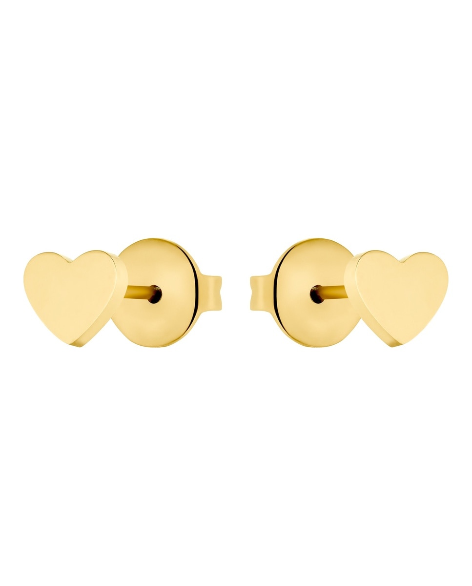 Pendiente de botón para niñas, acero inoxidable | corazón - Lily Princesa - Oro Oro-5
