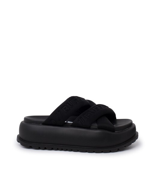 Imagen 0 de Sandalias con plataforma de mujer con tiras entrecruzadas