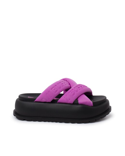 Imagen 0 de Sandalias con plataforma de mujer con tiras entrecruzadas
