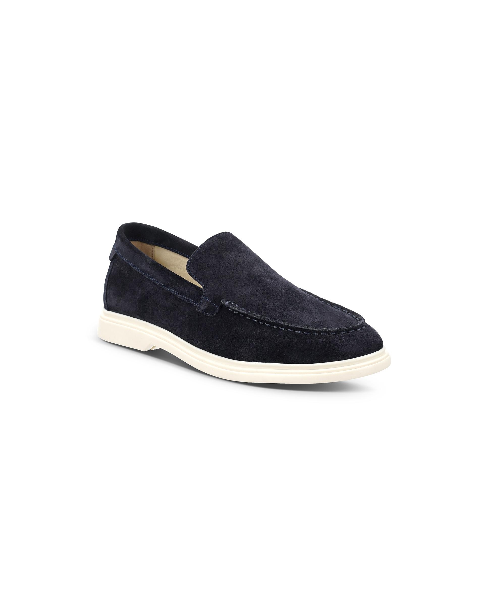 Mocasines de hombre de piel con elástico - Gant - Azul marino Azul marino-2