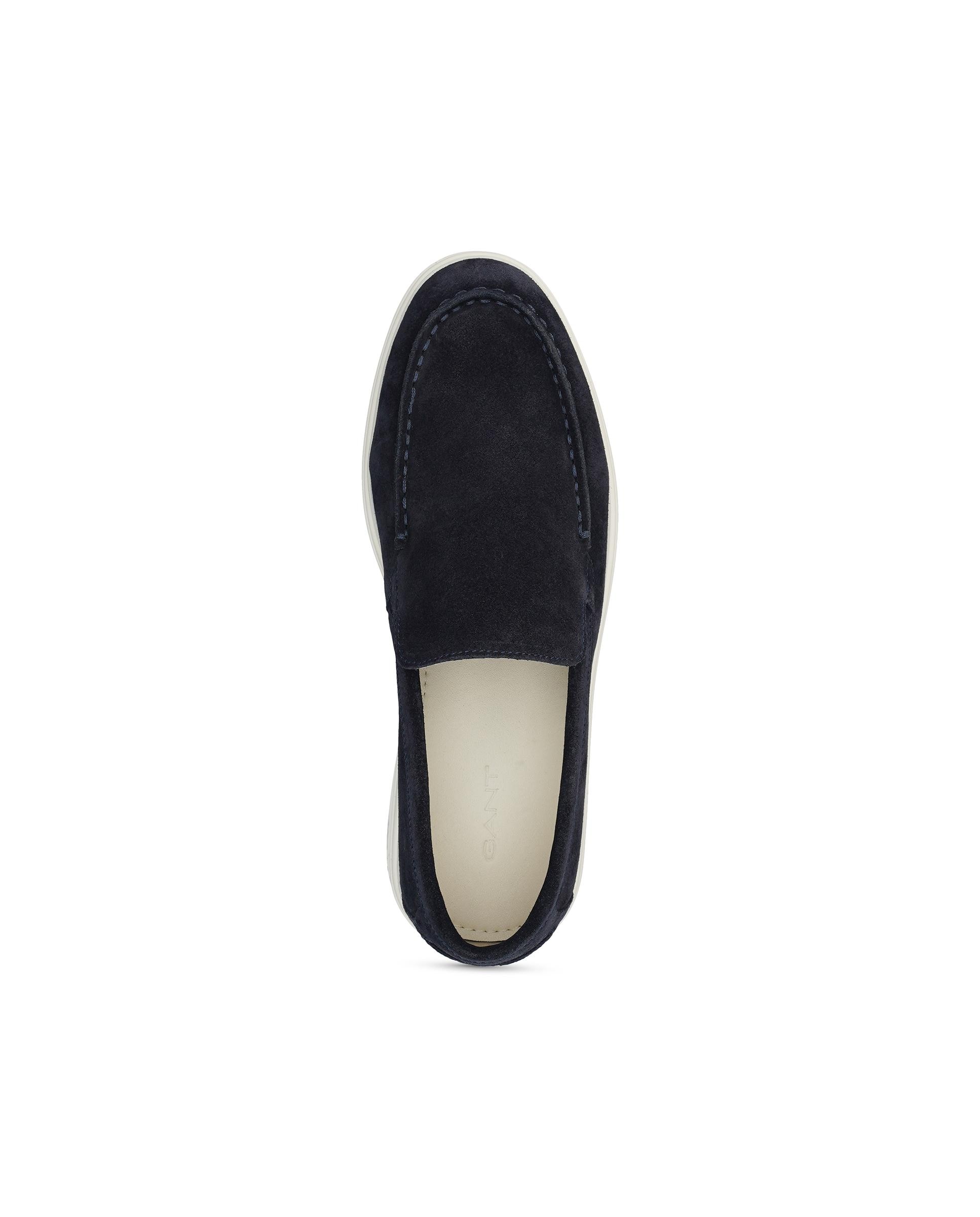 Mocasines de hombre de piel con elástico - Gant - Azul marino Azul marino-4