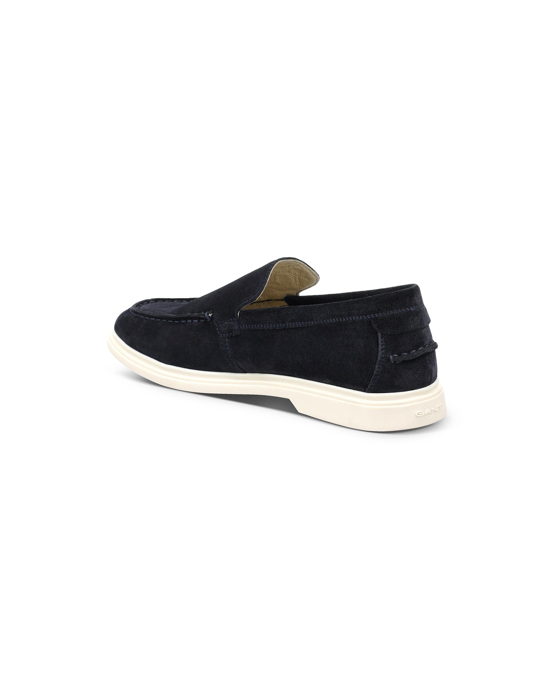 Mocasines de hombre de piel con elástico - Gant - Azul marino Azul marino-5